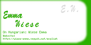 emma wiese business card